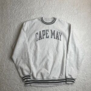 Champion reverse weave cape‎ may ribbed grey crew neck sweatshirt heavyweight